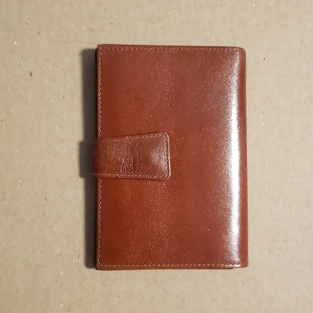 Vintage 80s Authentic French Leather Wallet Brand New Never Used